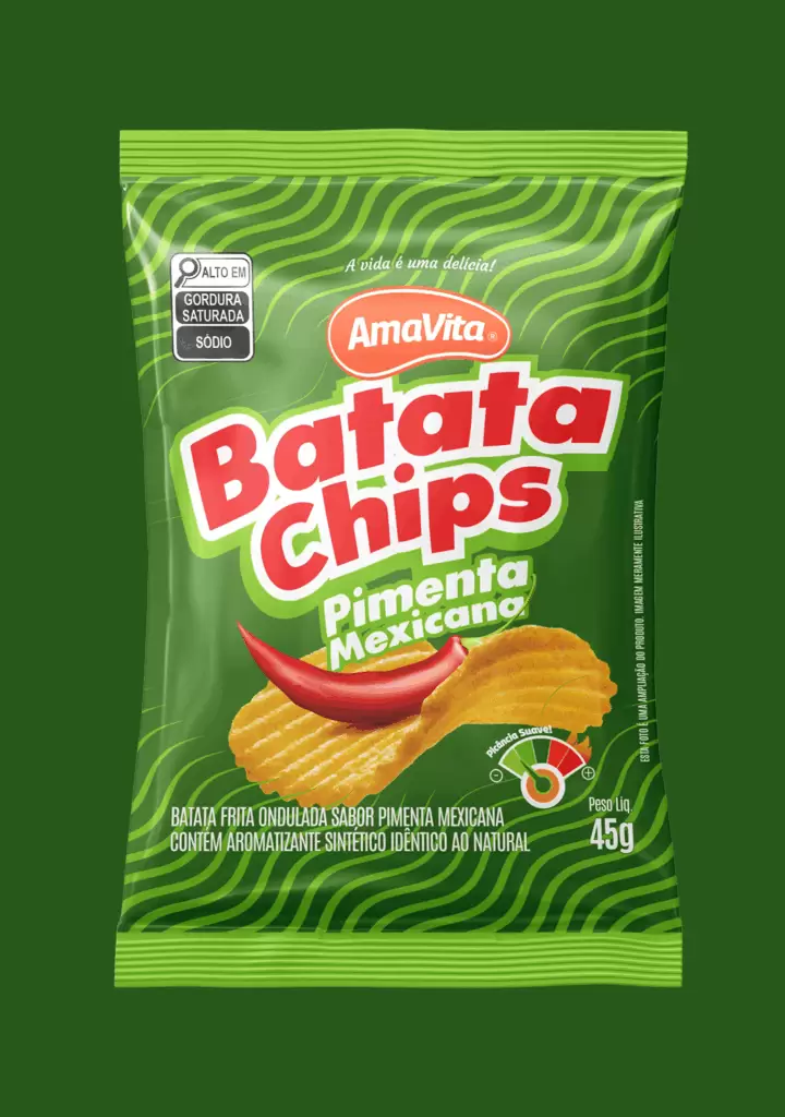 redesign marca Amavita Alimentos design de emabagens para salgadinhos Amavita