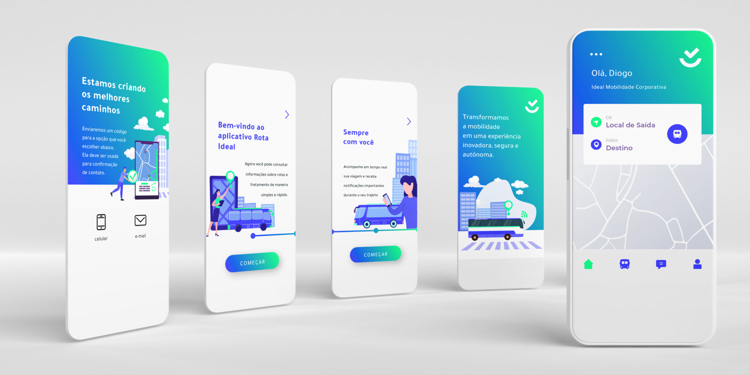 Visual Rota App Rebranding de Software de Mobilidade: Rota Ideal | Auster ...