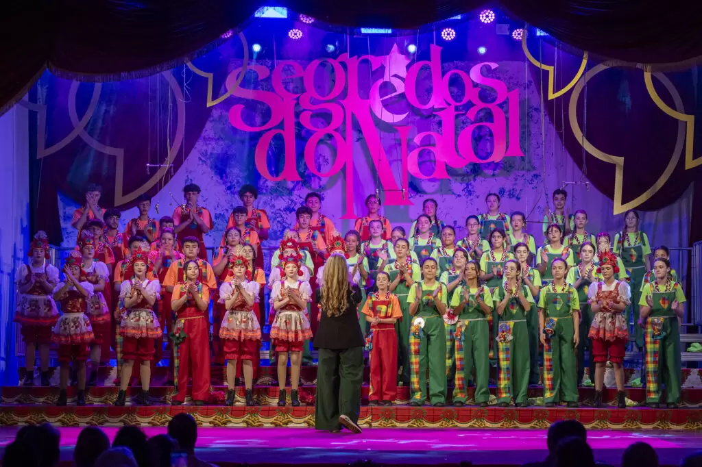 identidade visual para escola de música em Joinville : COmunicação visual do Show Segredos do Natal do Instituto Arte Maior projeto de branding