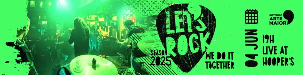 Identidade visual evento LEts Rock Instituto Arte Maior