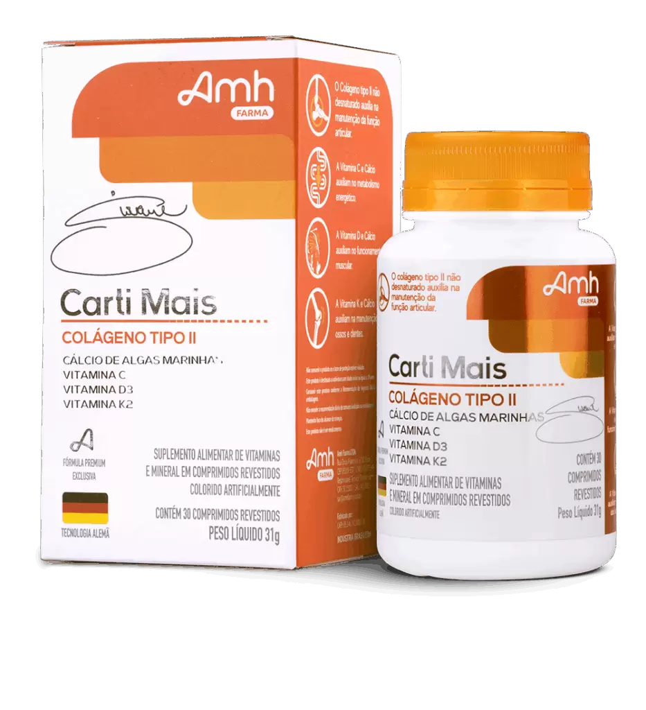 embalagem suplementos cálcio AMH Farma