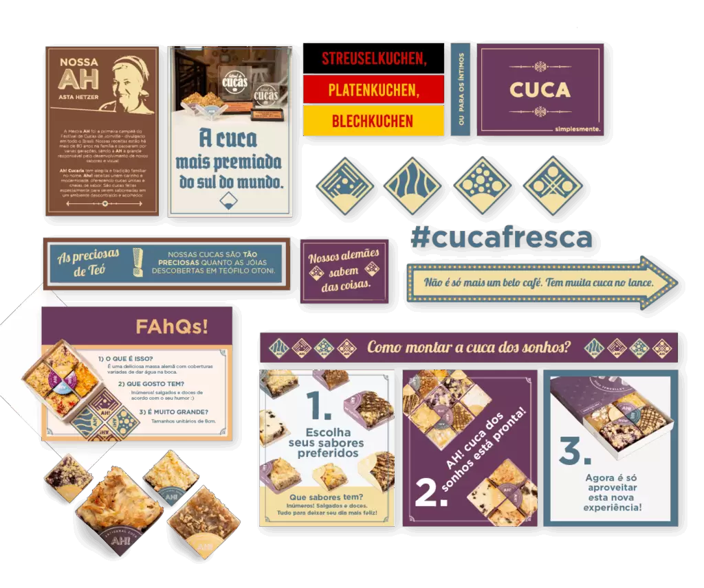 Experiência de marca rede de franquias AH! Cucaria