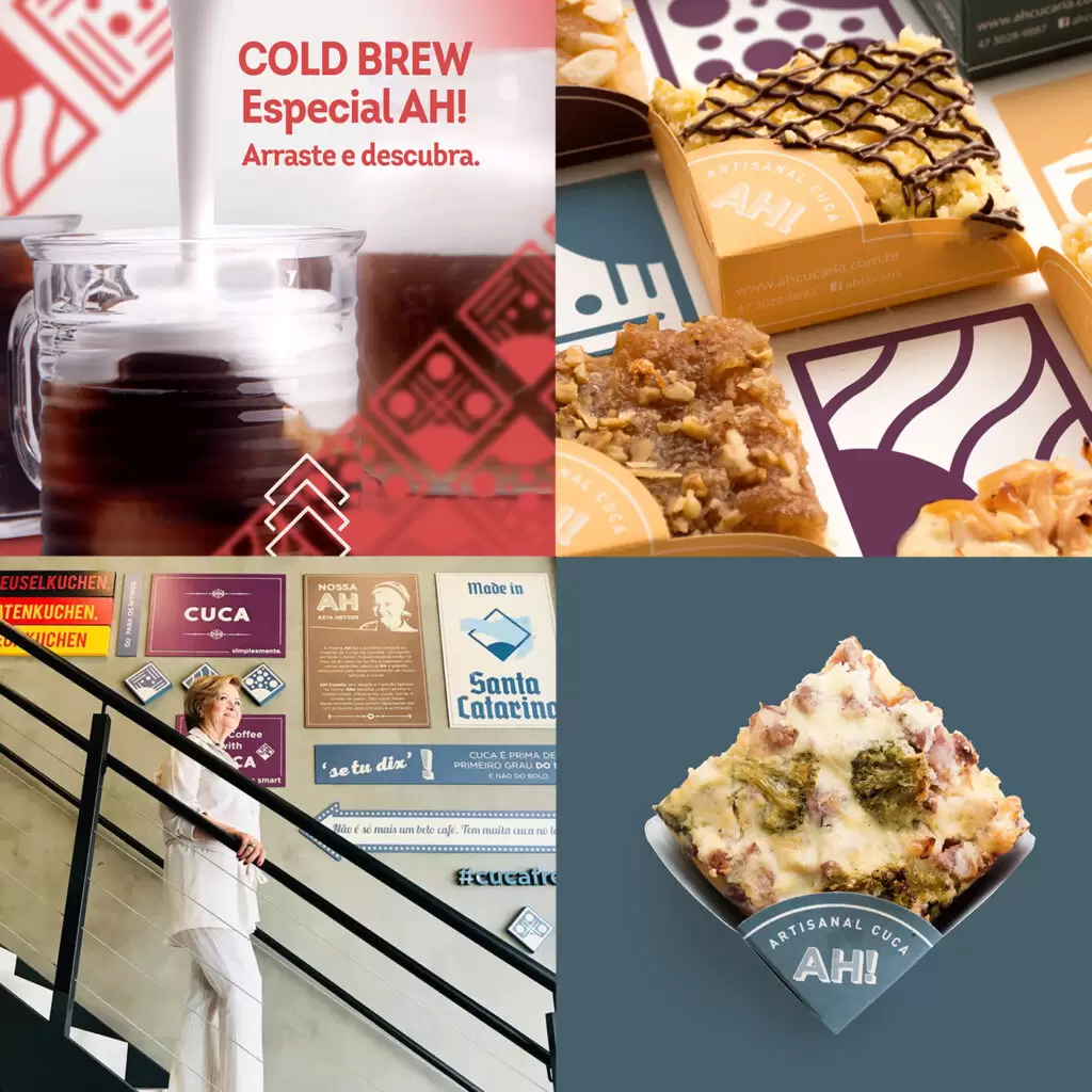 Postagens redes sociais rede de franquias AH! Cucaria