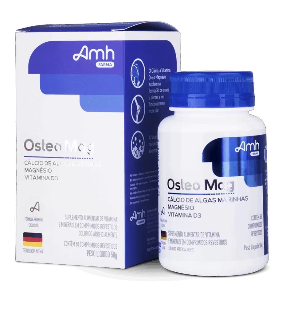 embalagem suplementos cálcio AMH Farma