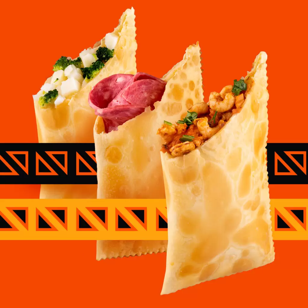 Fotografia de cardápio e post para redes sociais rede de lojas Espaço do Pastel